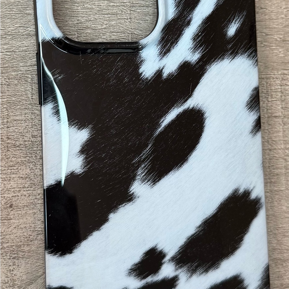 FLAUNT SQUARE Cow Print iPhone 13 Pro Max Case